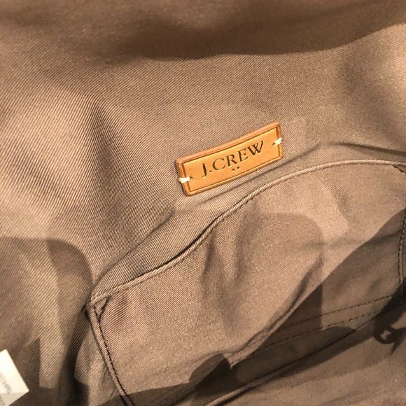 J.CREW 100% Leather Blue Clutch with chain - Picture 8 of 9